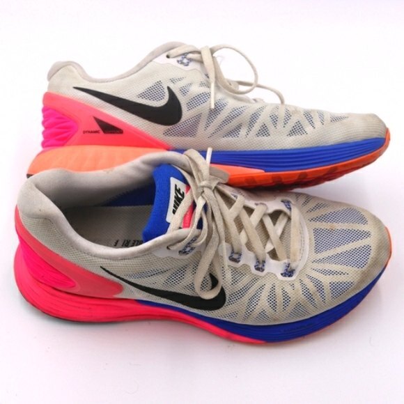 Nike Lunarglide Womens  Running Shoe Size 8 style 654434-101 - Picture 1 of 11